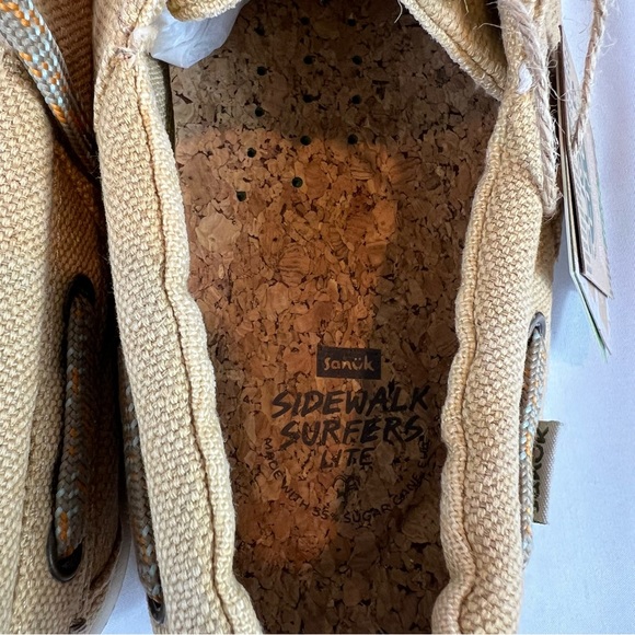 Sanuk Men’s Dinghy Lite SL Washed Tan Boat Shoe - Picture 7 of 11